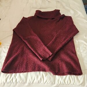 Women's Banana Republic burgundy turtleneck sweater,  size medium